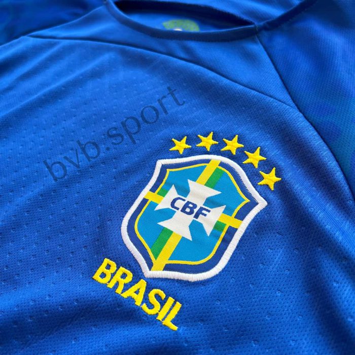 لوگوی دوختی تیشرت شورت دوم برزیل 2022-23 ورژن هوادار
