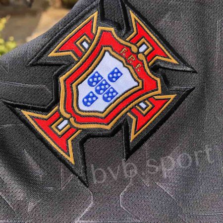 لوگوی دوختی تیشرت شورت تمرینی پرتغال 2022 ورژن هوادار