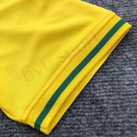 آستین لباس پولوشرت زرد برزیل 2022