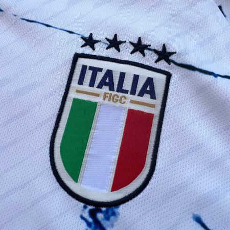 لوگوی دوختی لباس دوم ایتالیا 2023 (تیشرت و شورت هواداری)