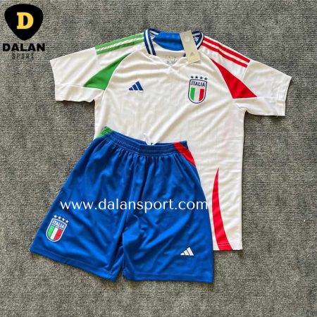 لباس دوم ایتالیا 2024 (تیشرت و شورت هواداری)